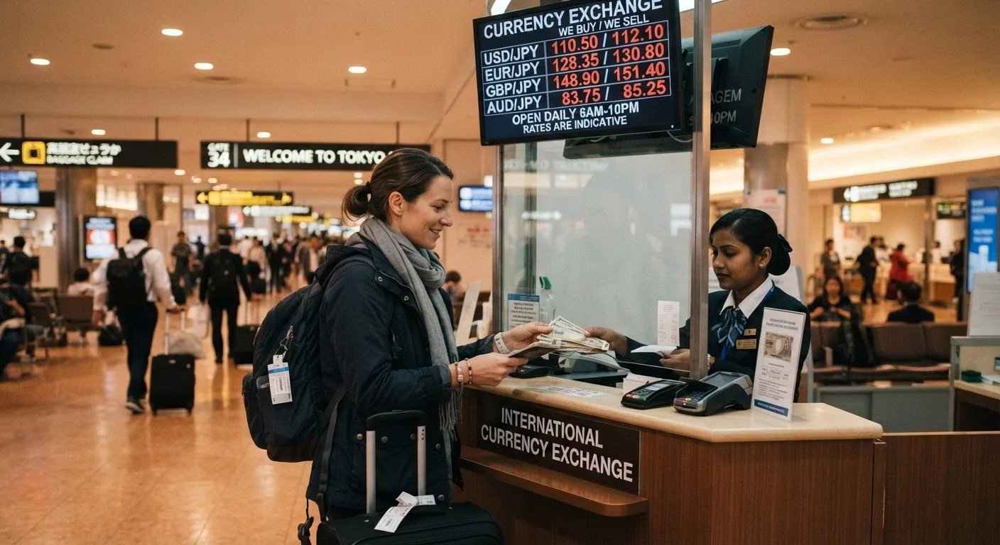 Currency Exchange: Airport Kiosks, Bank Branches, and ATMs Abroad