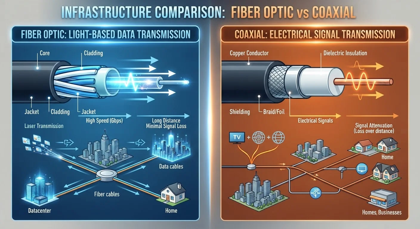 Fiber vs. Cable Internet: Understanding the Real Differences in Speed and Reliability