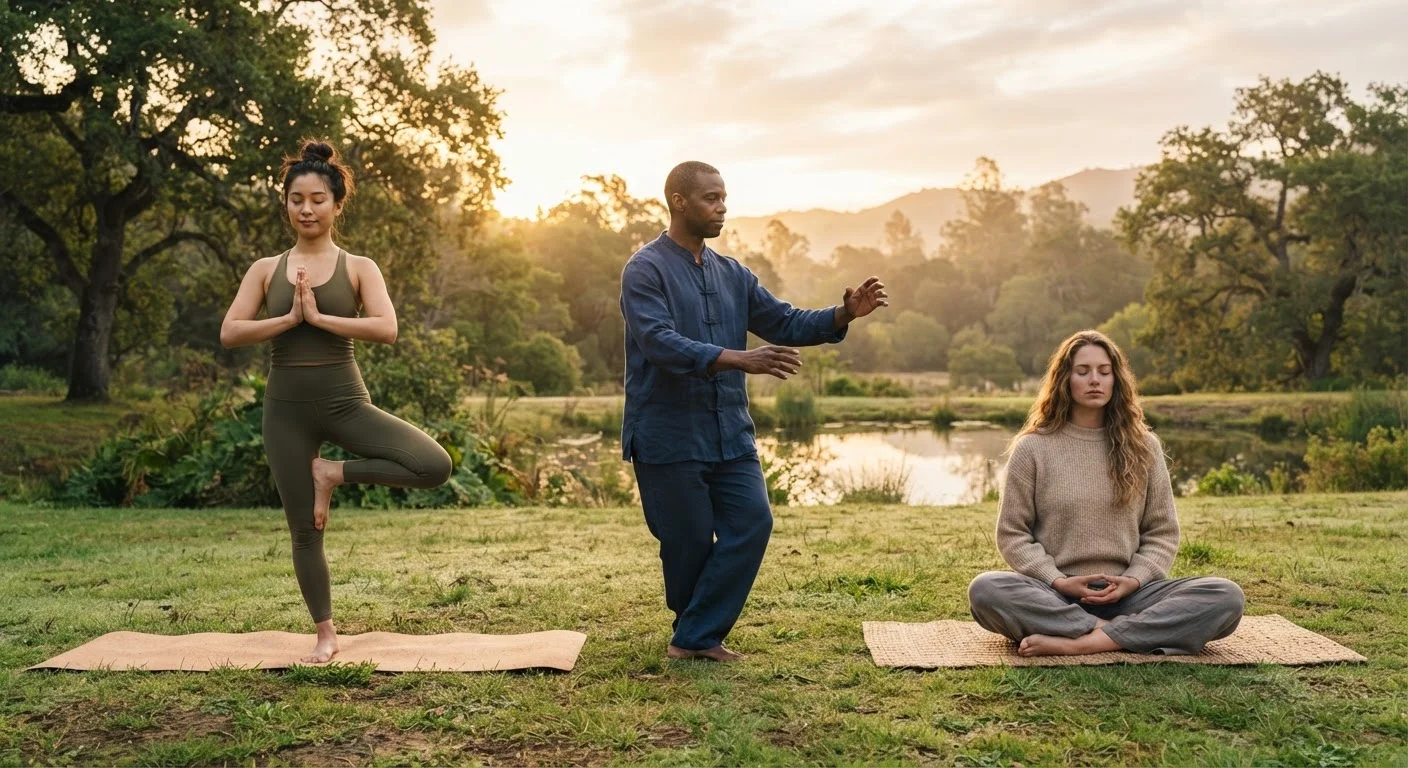 Mind-Body Practices Side by Side: Yoga, Tai Chi, and Mindfulness Meditation